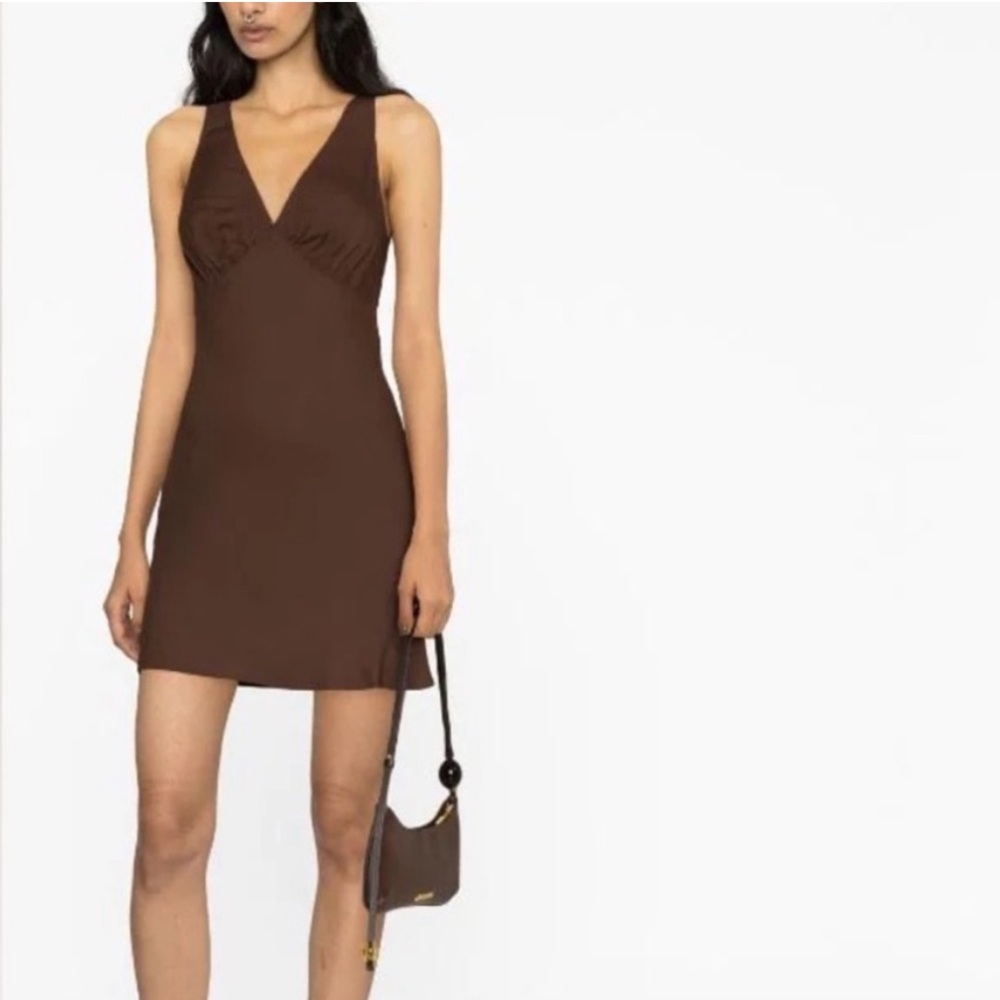 Reformation Calix Dress in Cafe